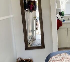 how to do a cute studio apartment makeover in a 100sqft space, Installing a mirror