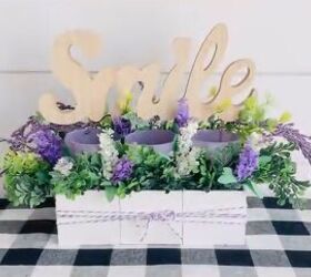 3 diy dollar tree spring decor projects with a rustic farmhouse theme, Lavender vase