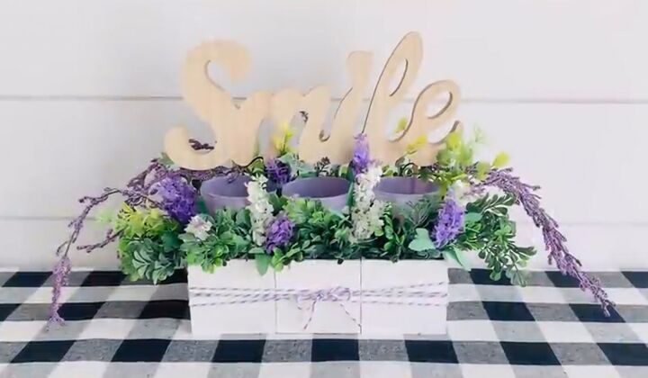 3 diy dollar tree spring decor projects with a rustic farmhouse theme, Lavender vase