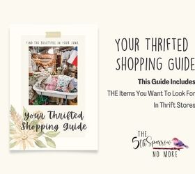 the best ways to use books in your decorating, A thrift shopping list and idea eBook
