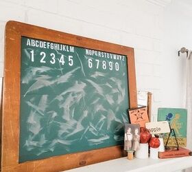 the best ways to use books in your decorating, Back to school diy vintage style chalkboard