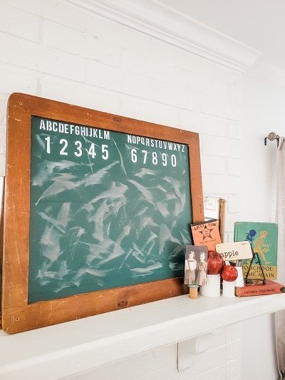 the best ways to use books in your decorating, Back to school diy vintage style chalkboard