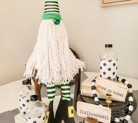 the best ways to use books in your decorating, make an adorable DIY Halloween Gnome that is no sew