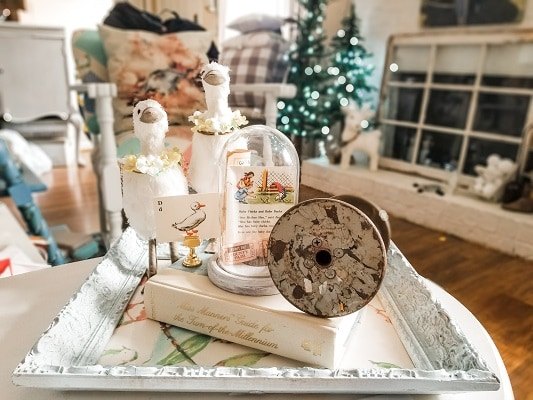 how to fill a glass cloche for every season, Old Frame DIY Project