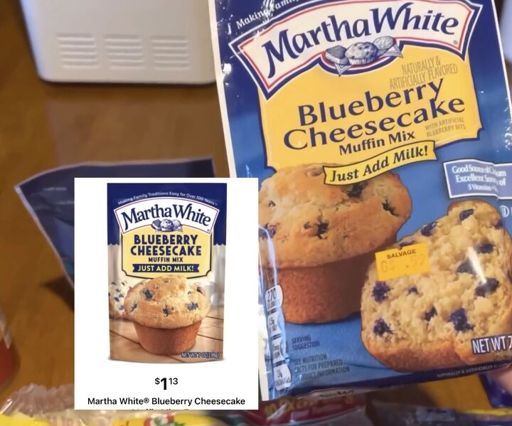beat inflation on food with this grocery store hack, Blueberry muffin mix