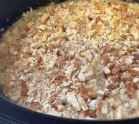 3 easy tasty cheap crockpot meals that serve 4 people, Adding stuffing mix to the crockpot