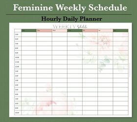 15 home management tips to simplify your life, free weekly schedule to simplify your life