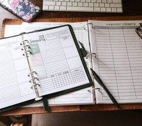 15 home management tips to simplify your life, My home management binder is the big one and then I carry the small one in my bag Both are from Etsy and are beautiful leather