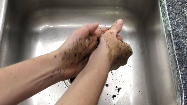 how to use ground coffee with these 10 amazing and easy hacks, Rub the mixture on your hands then rinse off The mixture will exfoliate and moisturize your hands