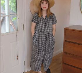 how to create 7 chic outfits with a spring capsule wardrobe, Spring style Black and white gingham dress