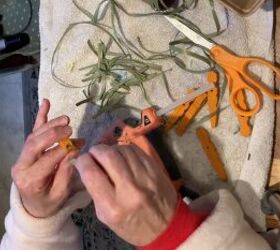 diy easter decor how to make affordable stylish decorations, Creating carrots out of clothespins for Easter decorations
