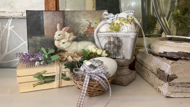diy easter decor how to make affordable stylish decorations, Easter display