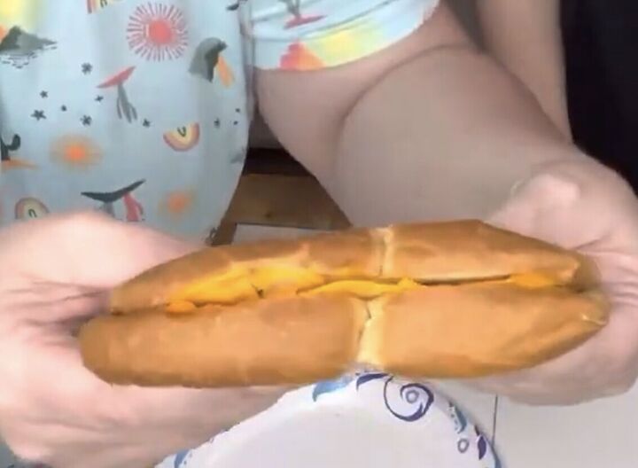 6 genius struggle meal recipes you never knew you needed, Woman holding a barbeque chip sandwich
