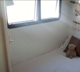 before after renovating an rv for living in full time, Child s room in an RV