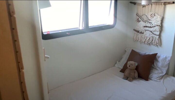 before after renovating an rv for living in full time, Child s room in an RV