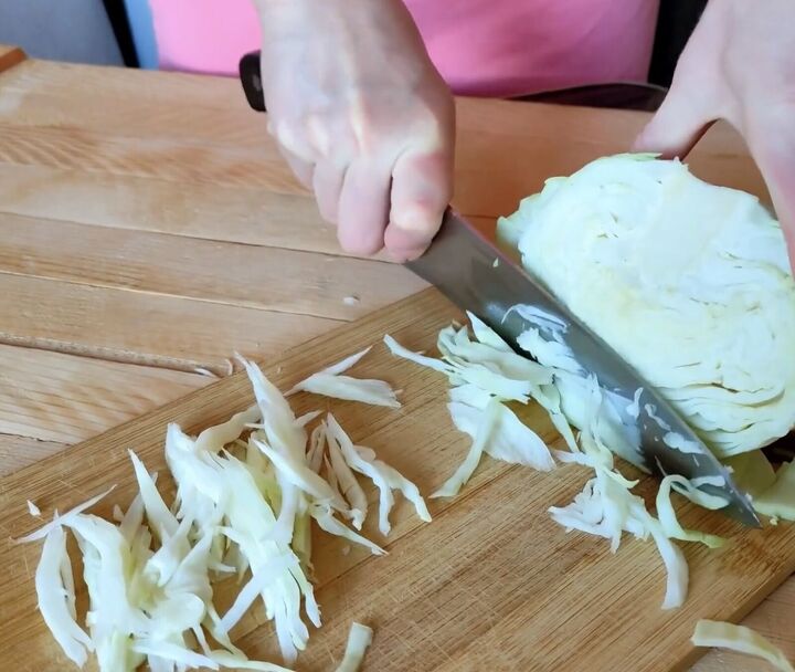 11 frugal food swaps to help you save money, Shredding cabbage to swap with onion