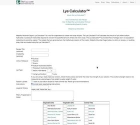 how to use a lye calculator to create your own soap recipes, Using a lye calculator