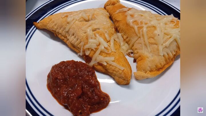 this week s 7 budget recipes for dinner, Pizza pockets with marinara sauce on the side