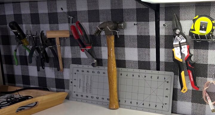 the ultimate guide to craft room organization, Pegboard for organizing tools