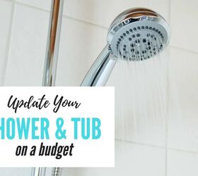 update your old shower and tub on a budget, How to update your old shower tub on a budget frugal home improvement