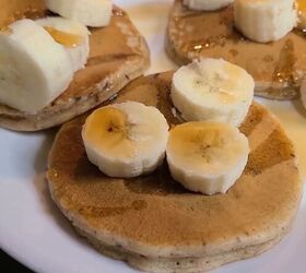 6 easy meals to make for when you re feeling overwhelmed, Frozen pancakes with banana and maple syrup
