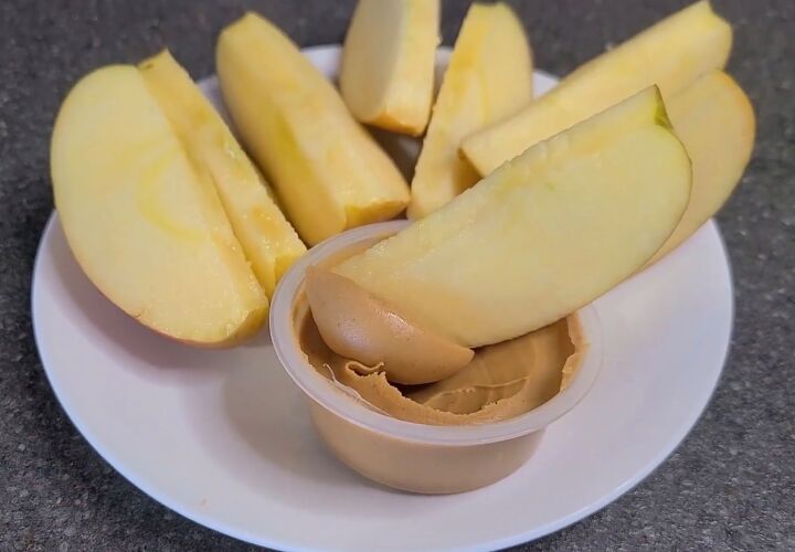 6 easy meals to make for when you re feeling overwhelmed, Apples and peanut butter