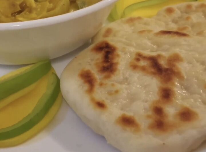 why the best budget food to buy is flour, Reheated naan bread