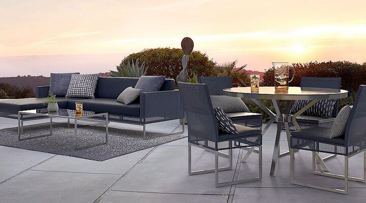 7 easy patio ideas on a budget you can try this summer, Patio furniture with cushions