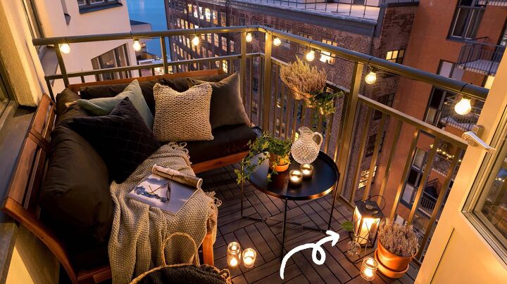 7 easy patio ideas on a budget you can try this summer, Candles in clustered lanterns