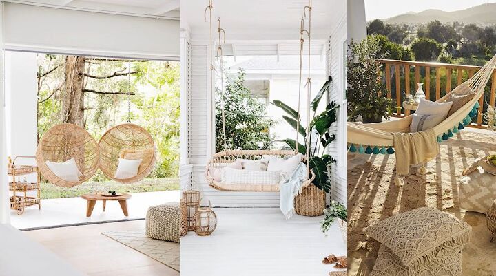 7 easy patio ideas on a budget you can try this summer, Hammocks and hanging chairs