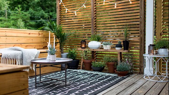 7 easy patio ideas on a budget you can try this summer, Outdoor rugs