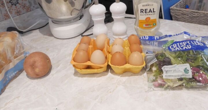 4 easy frugal recipes you can make for 1 25 per serving, Ingredients for egg mayo salad