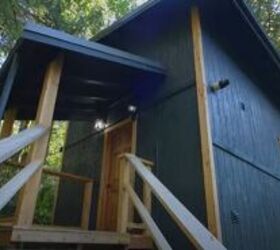take a tour of this serene tiny cabin in the woods, Tiny cabin in the woods exterior
