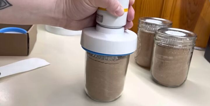 5 meal prep items you can make using only pantry staples, Vacuum sealing the brownie mix jars