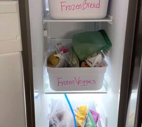 organize a freezer, Frozen vegetables