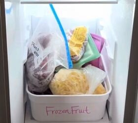 organize a freezer, Frozen fruit
