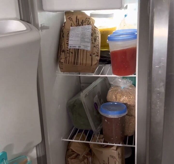 organize a freezer, Outdoor freezer