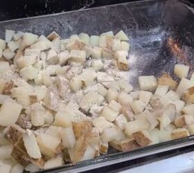 cheap casseroles, Adding potatoes to the casserole dish
