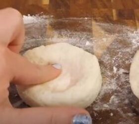 biscuit dough recipe ideas, Indenting the dough