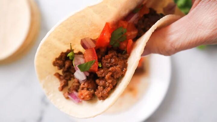 cheap dinner ideas with ground beef, Corn tortilla beef taco