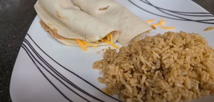 frugal meal ideas, Bean and cheese burritos