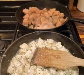 30 minute meals for family, Cooking the diced chicken