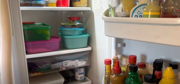 fridge clean out, Inside of fridge