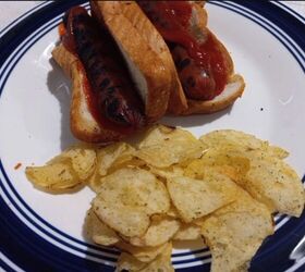 pantry challenge, Hot dogs and chips