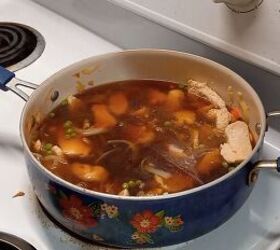 pantry challenge, Making a chicken broth