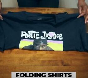 file folding clothes, How to fold a t shirt