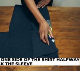 file folding clothes, Fold the shirt in half