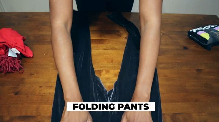 file folding clothes, How to fold pants