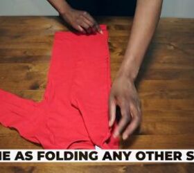 file folding clothes, Folding a long sleeve shirt inward