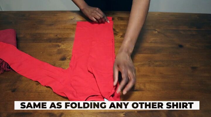 file folding clothes, Folding a long sleeve shirt inward